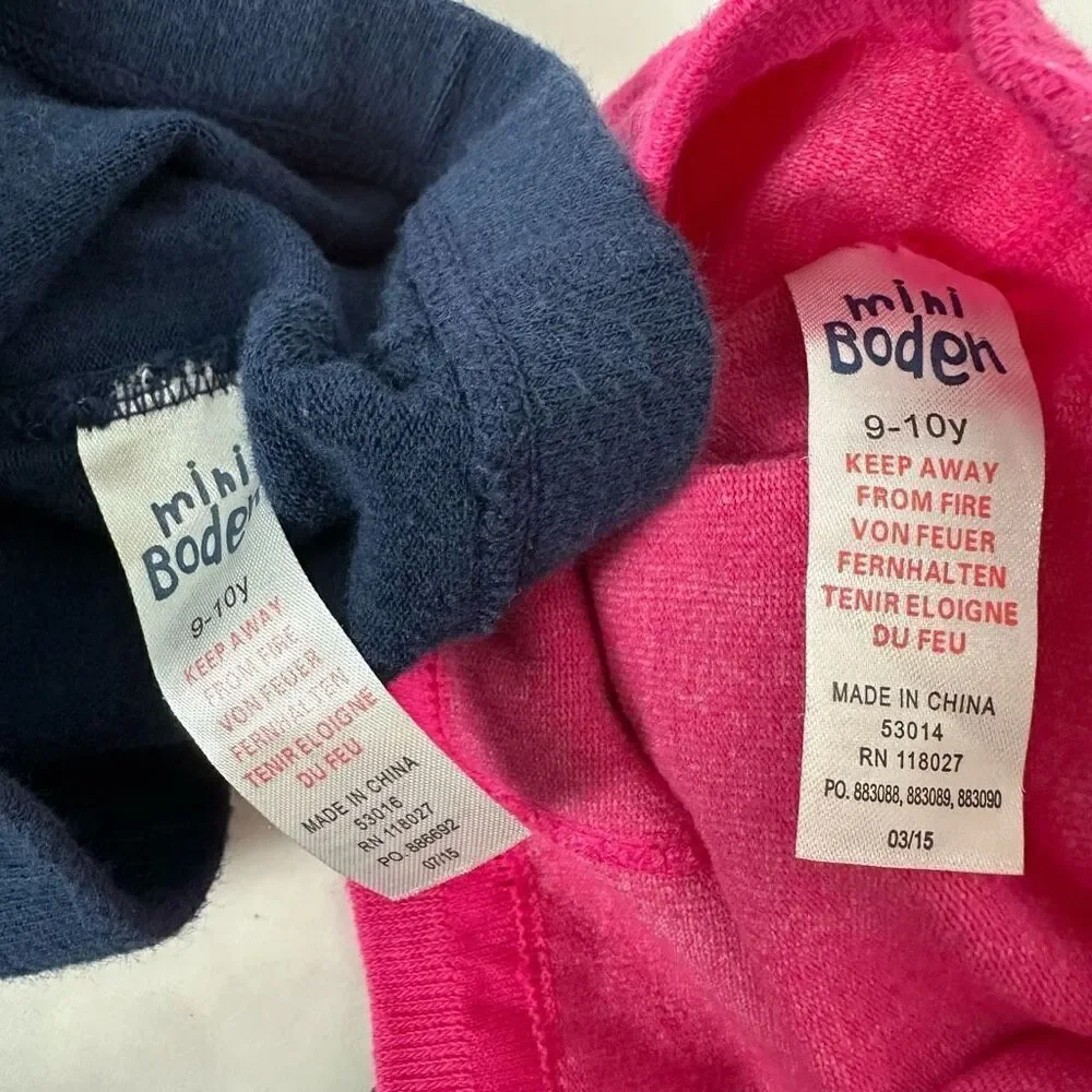 Mini Boden Girls Footed Tights Bundle size 9-10